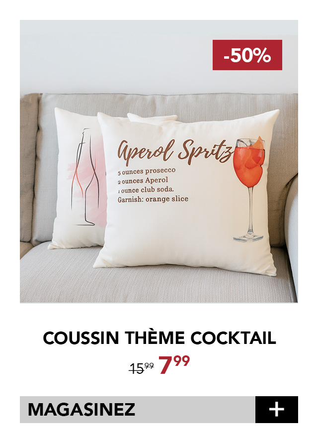 Coussin Theme Cocktail