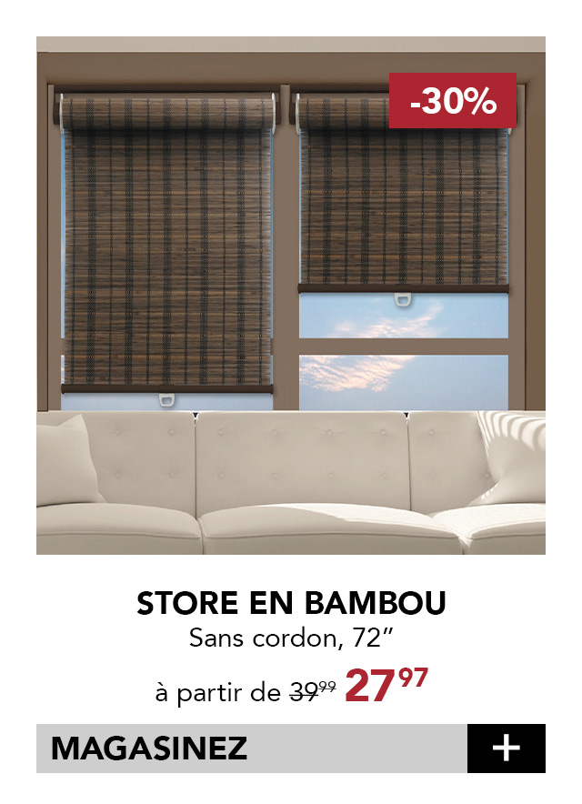 Stores en bambou